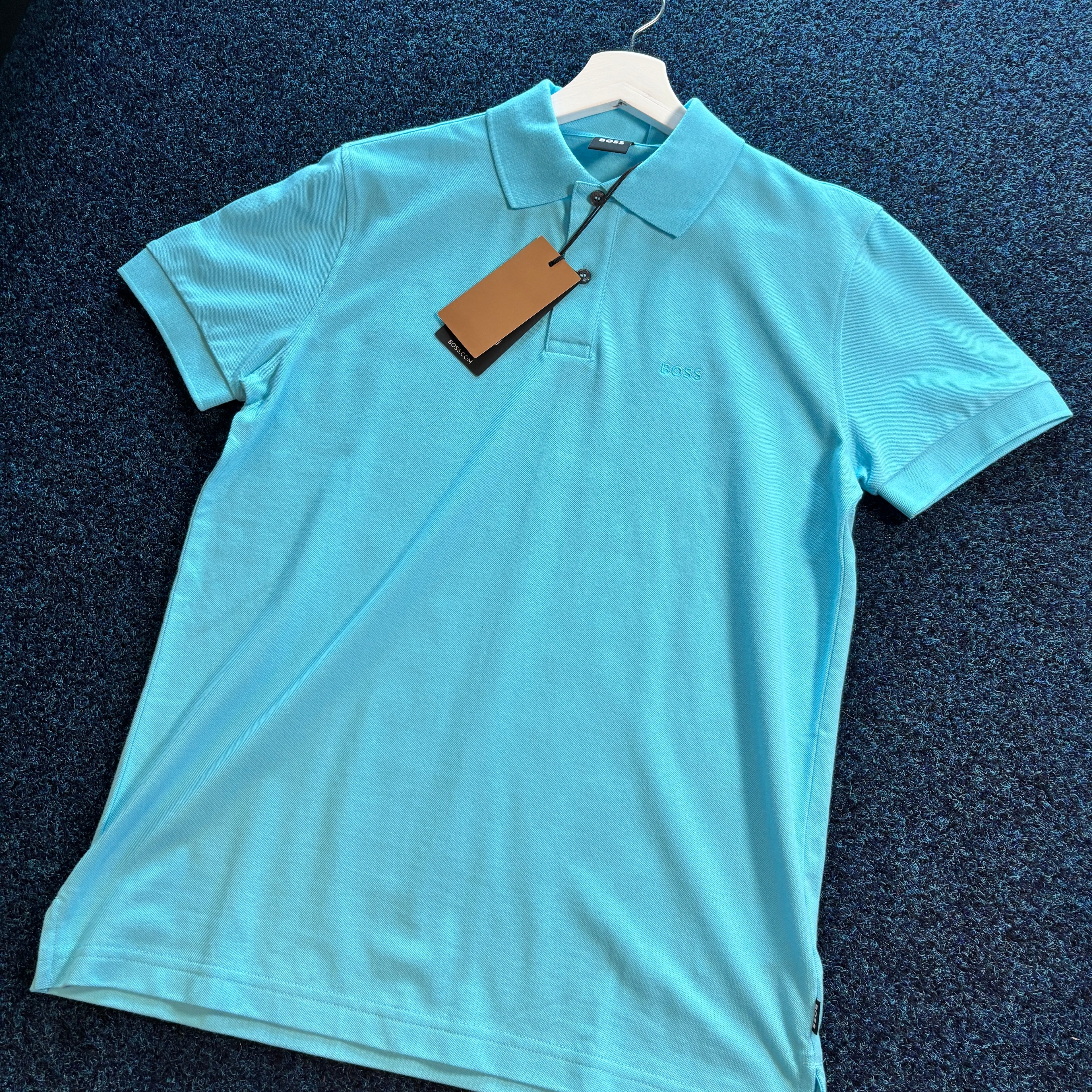 BOSS S/S POLO SHIRT BLUE