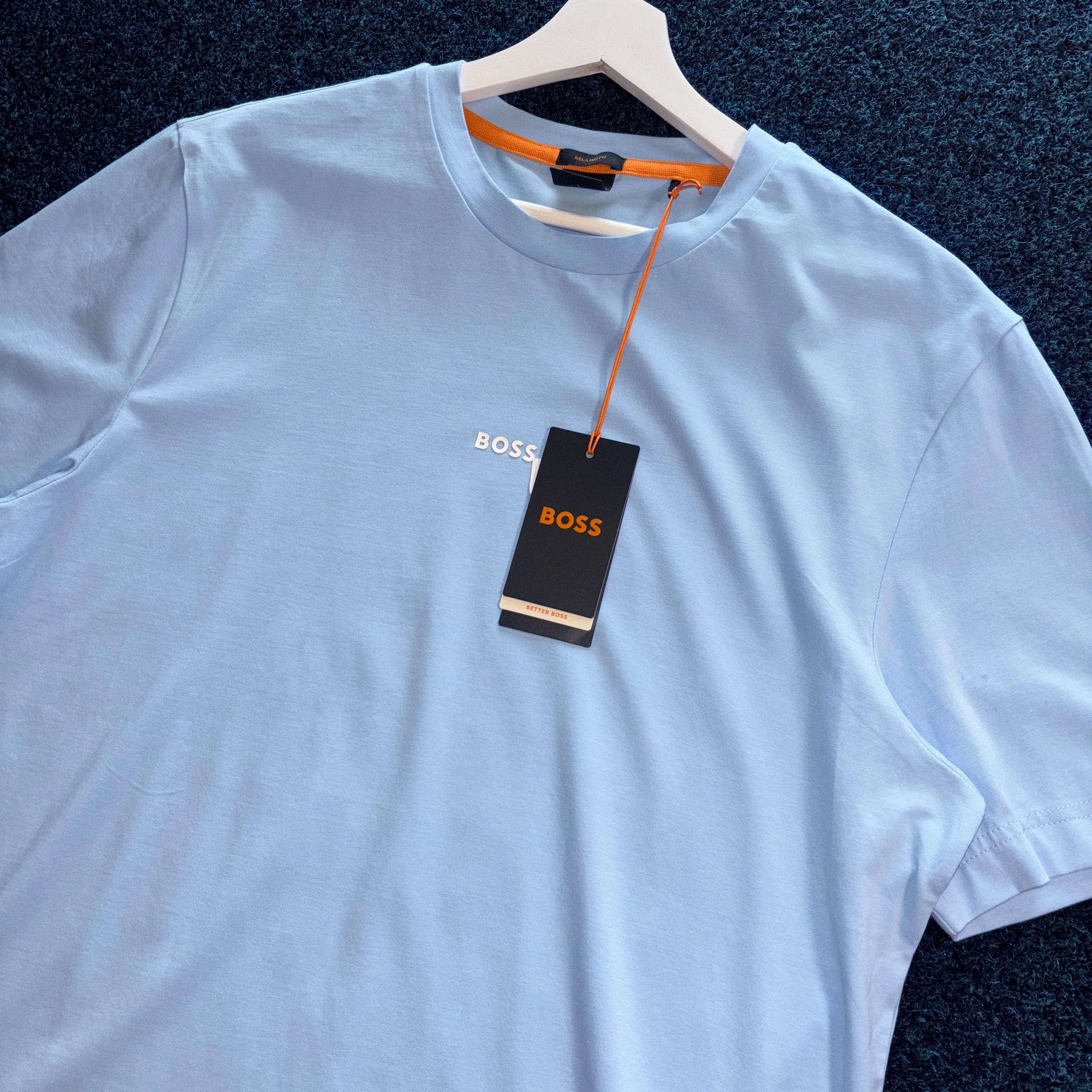 BOSS S/S T SHIRT BLUE