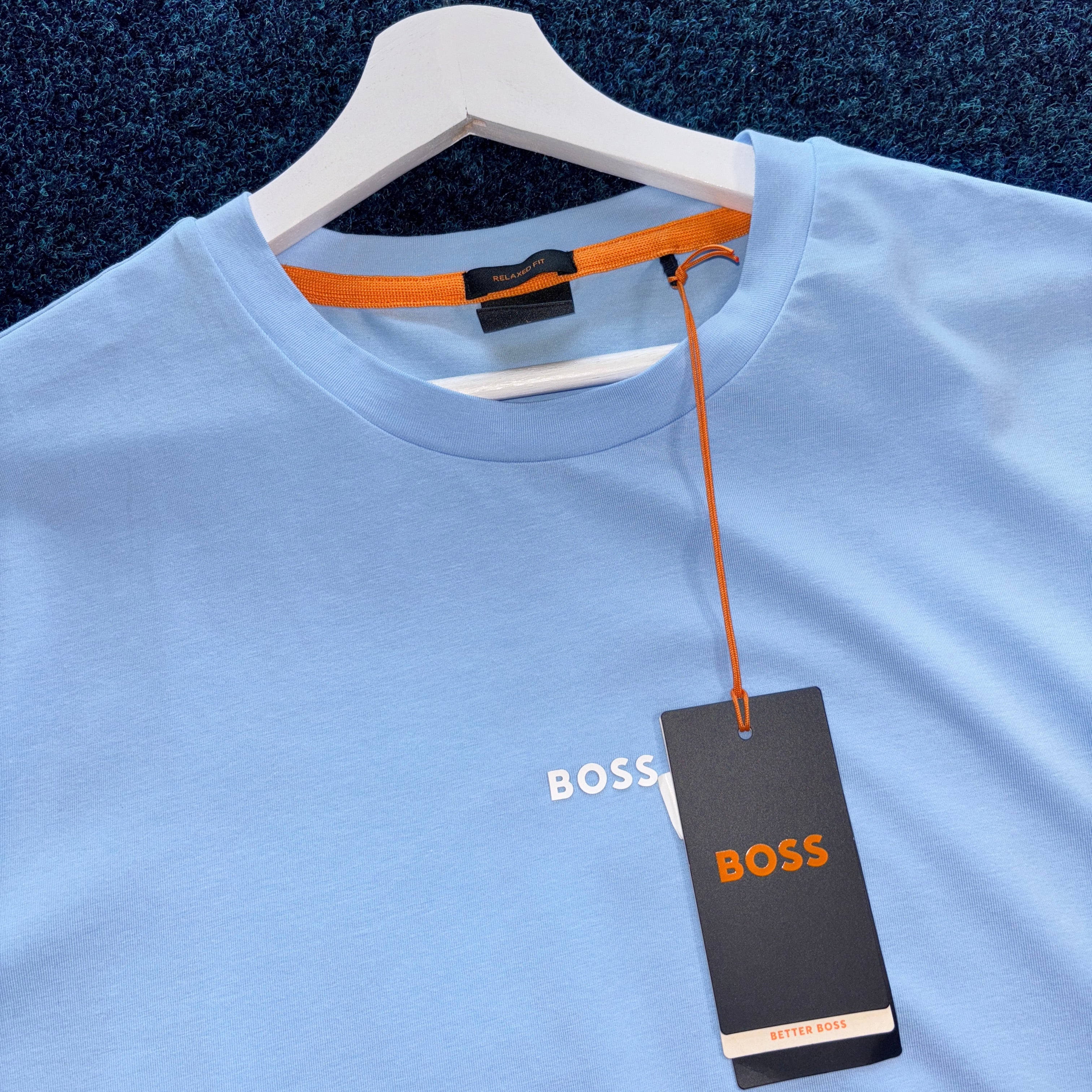 BOSS S/S T SHIRT BLUE