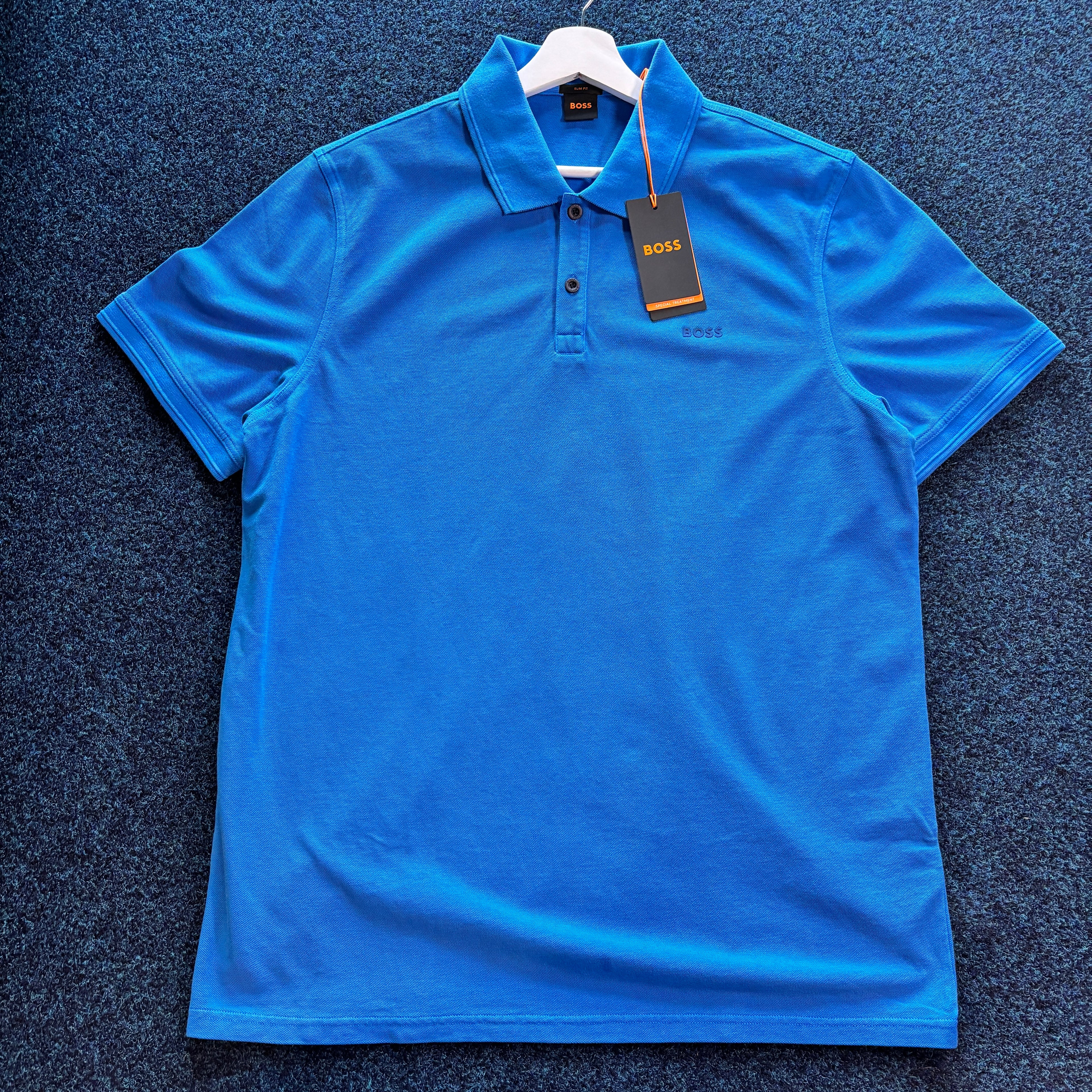 BOSS S/S POLO SHIRT BLUE