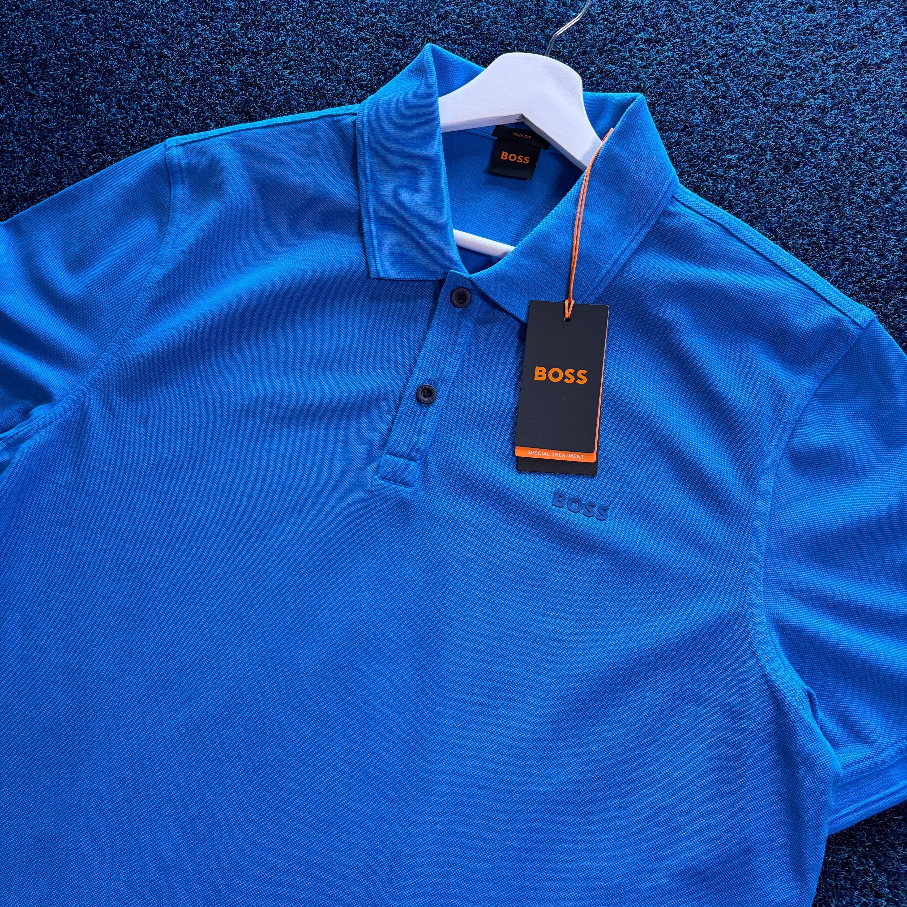 BOSS S/S POLO SHIRT BLUE