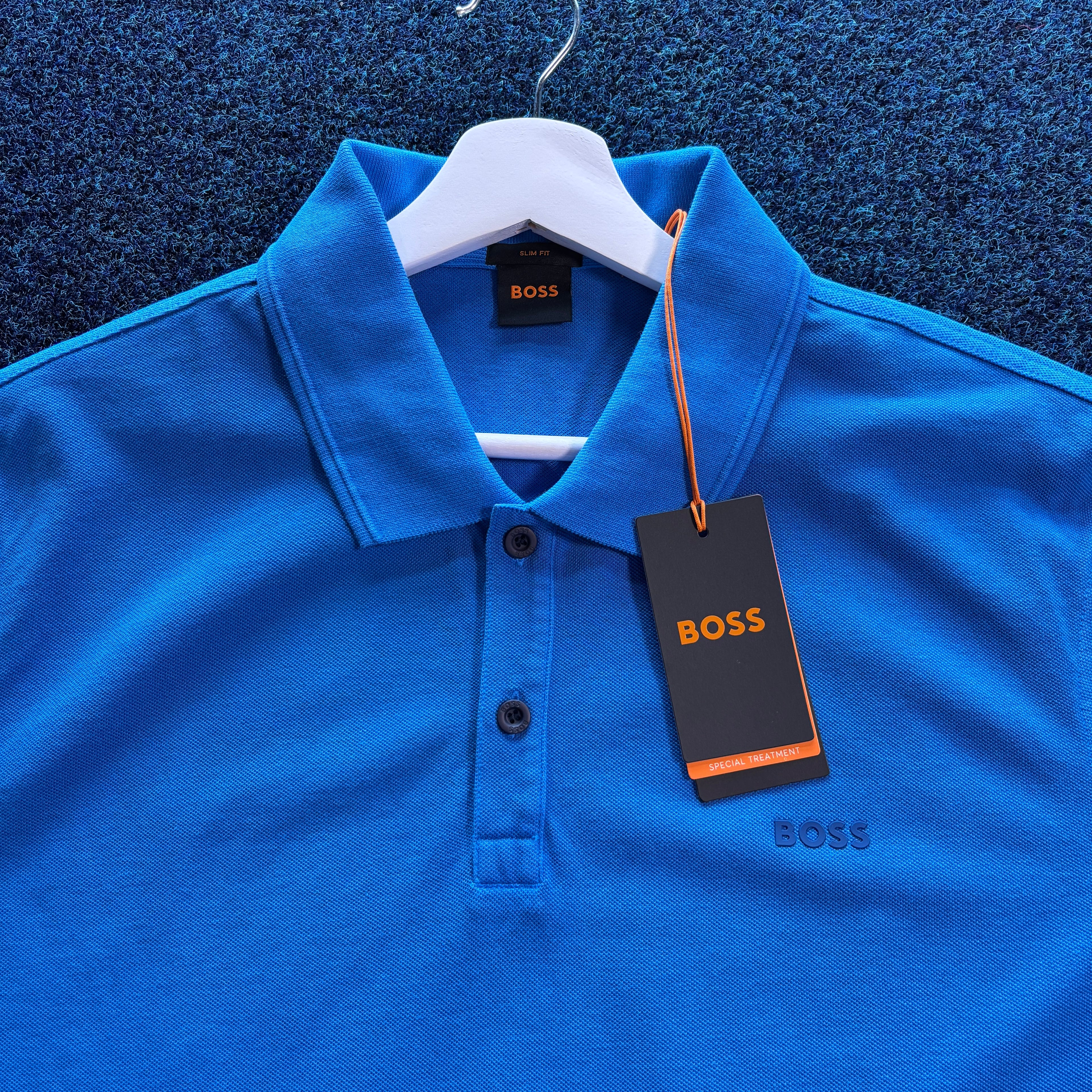 BOSS S/S POLO SHIRT BLUE