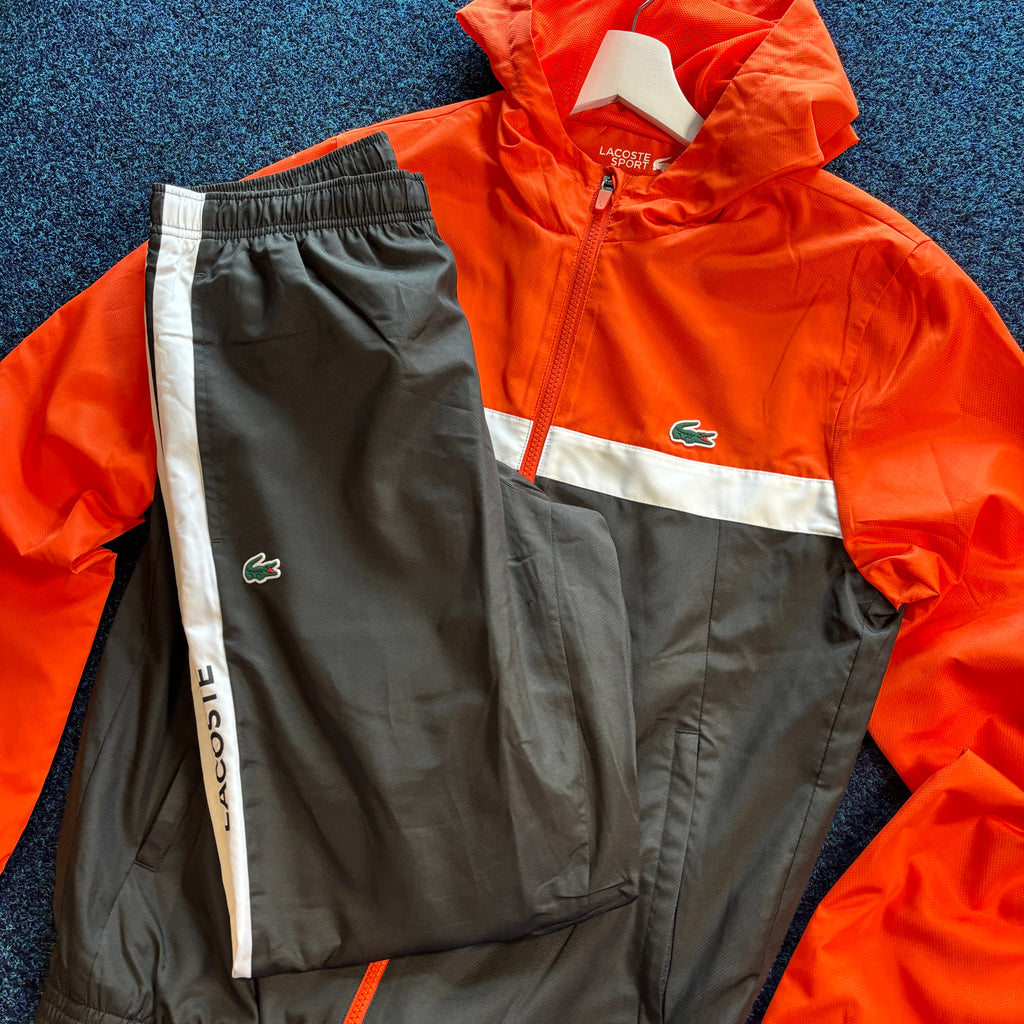 CROC FULL TRACKSUIT BLACK ORANGE