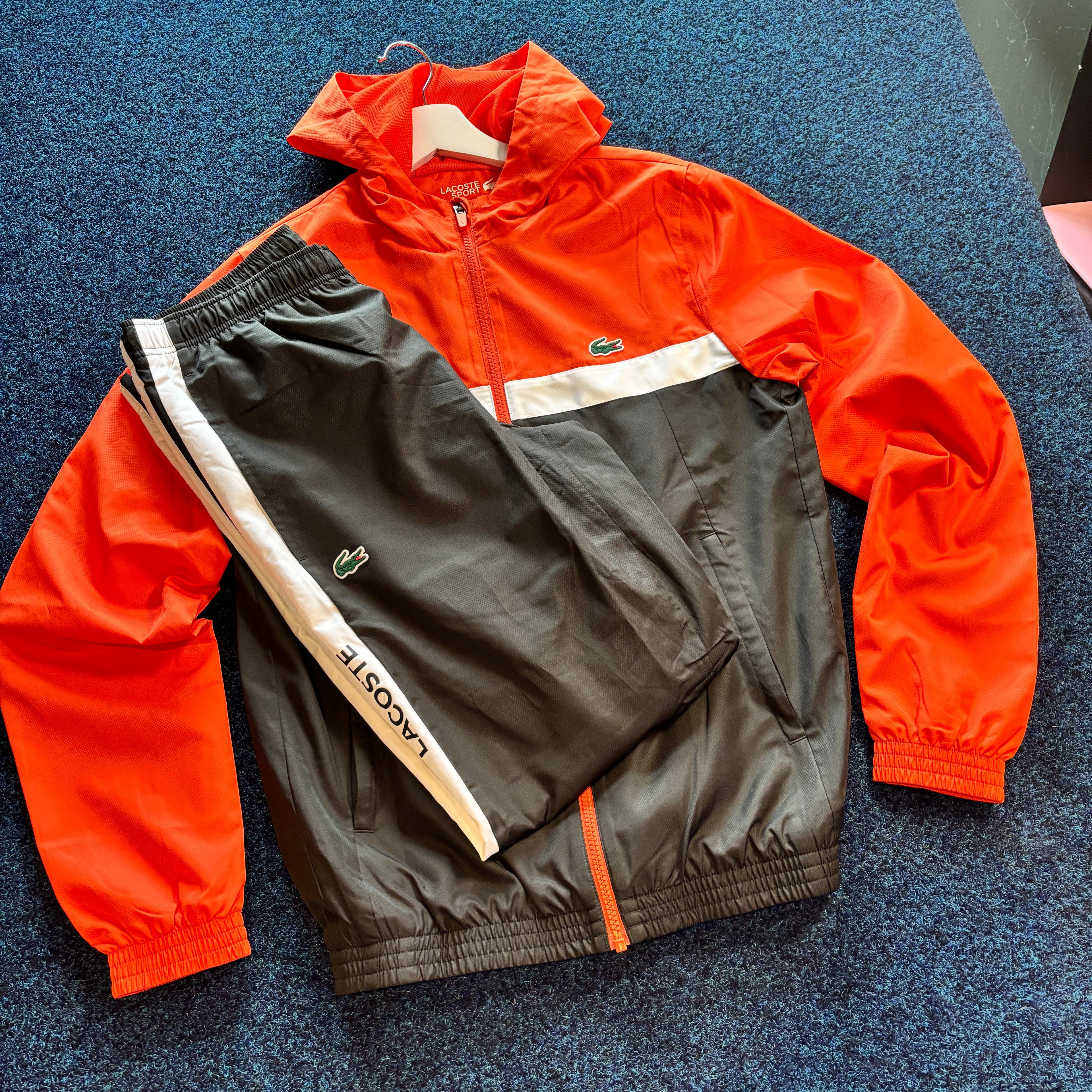 CROC FULL TRACKSUIT BLACK ORANGE