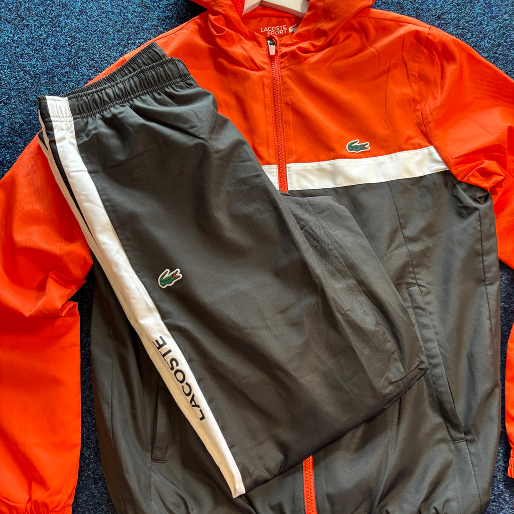 CROC FULL TRACKSUIT BLACK ORANGE