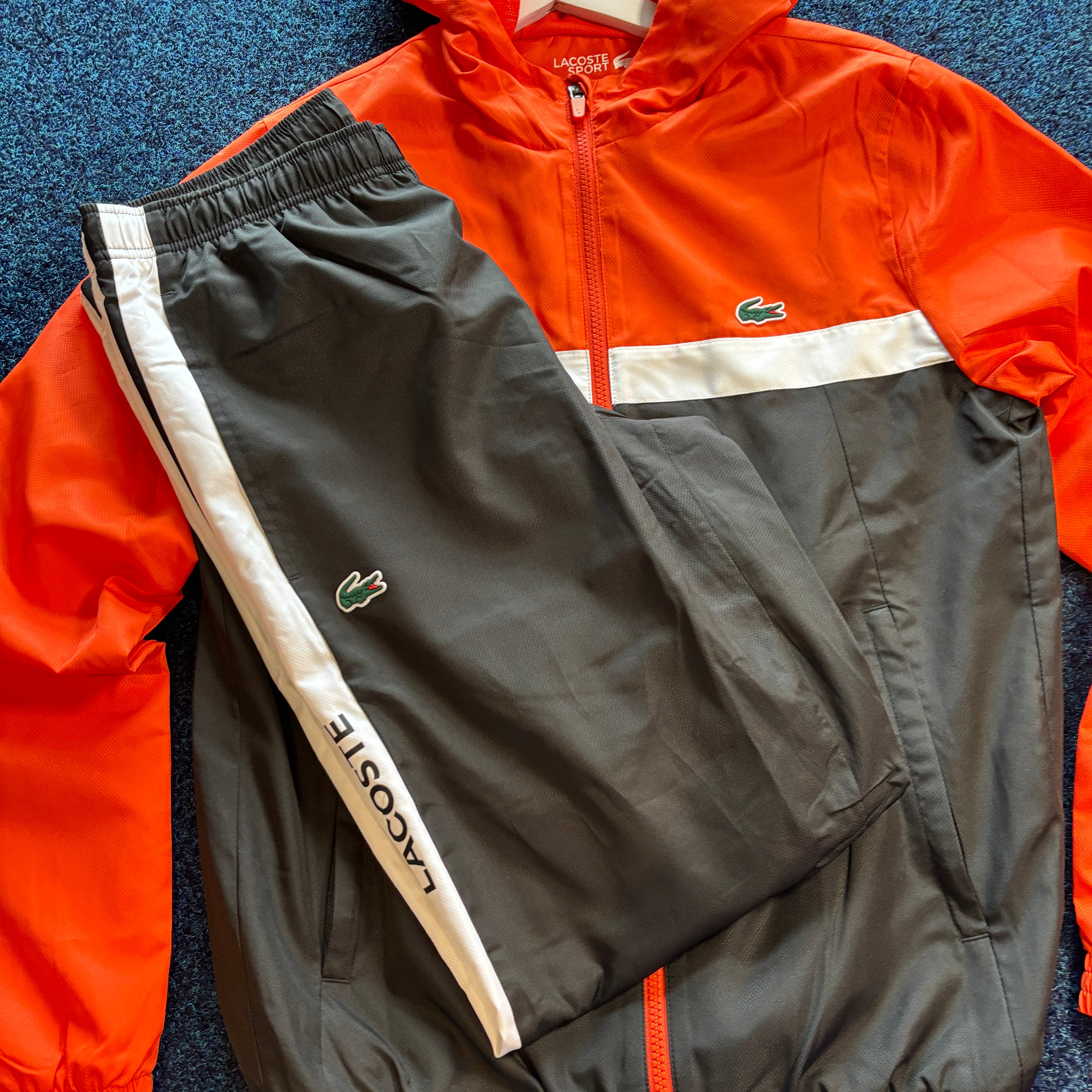 CROC FULL TRACKSUIT BLACK ORANGE