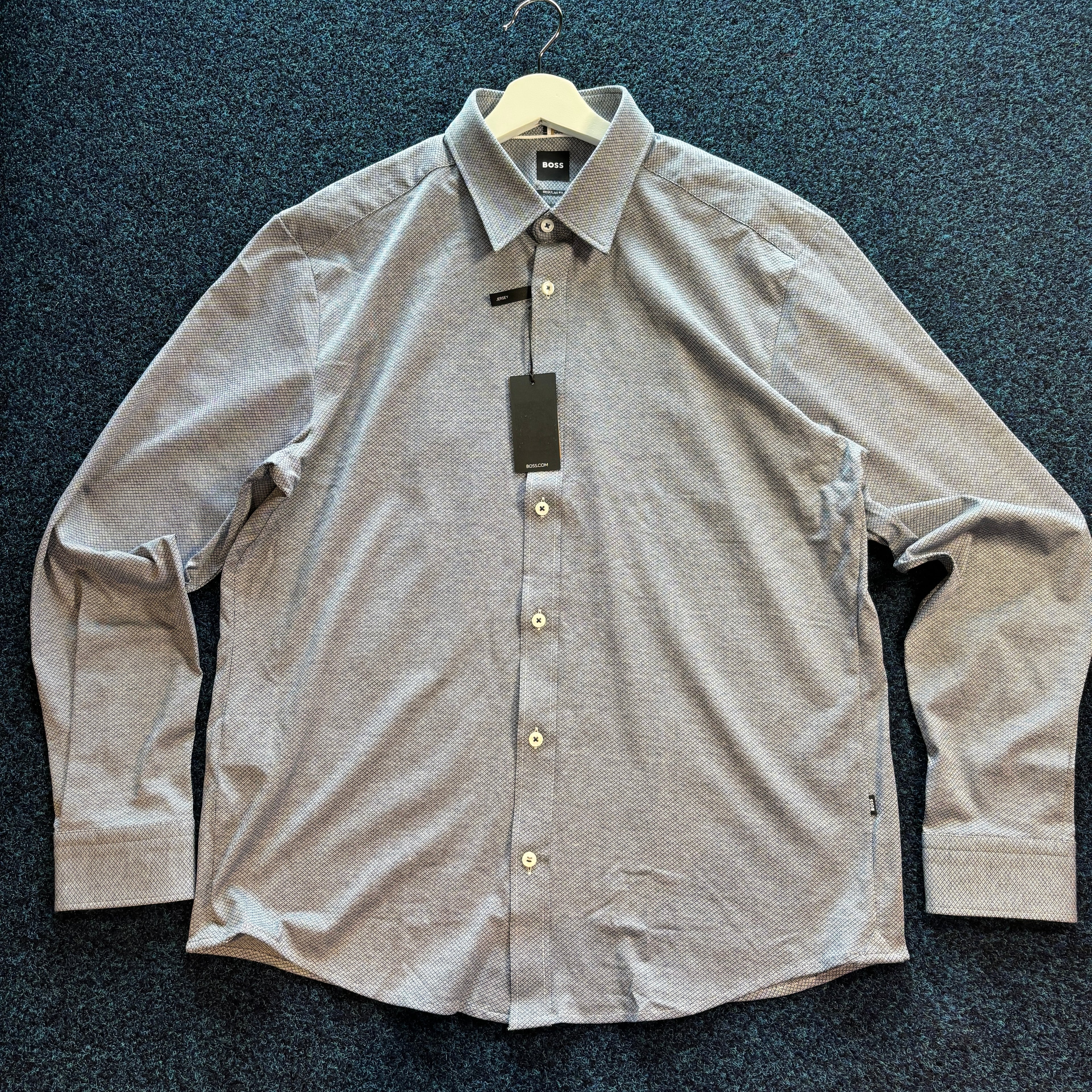 BOSS JERSEY SHIRT GREY