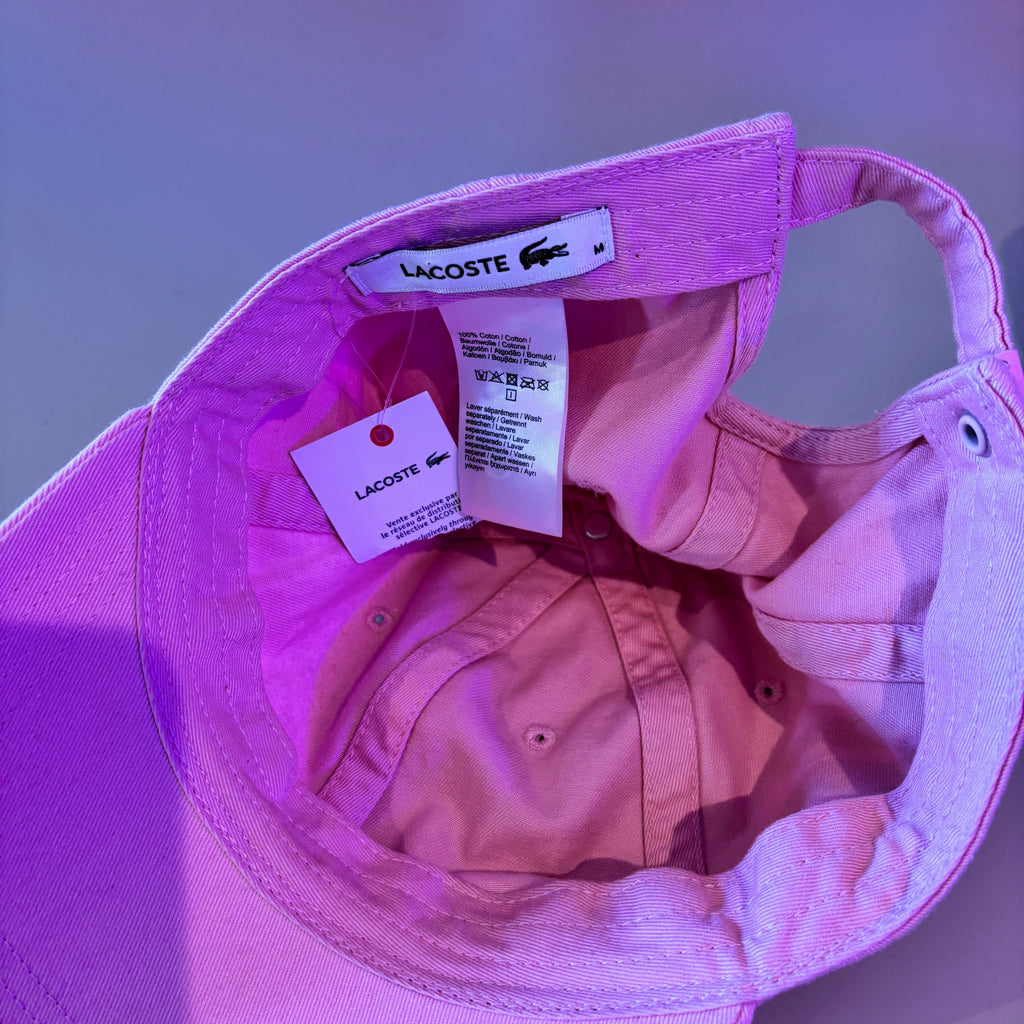 LA CROC SIDE LOGO CAP PINK