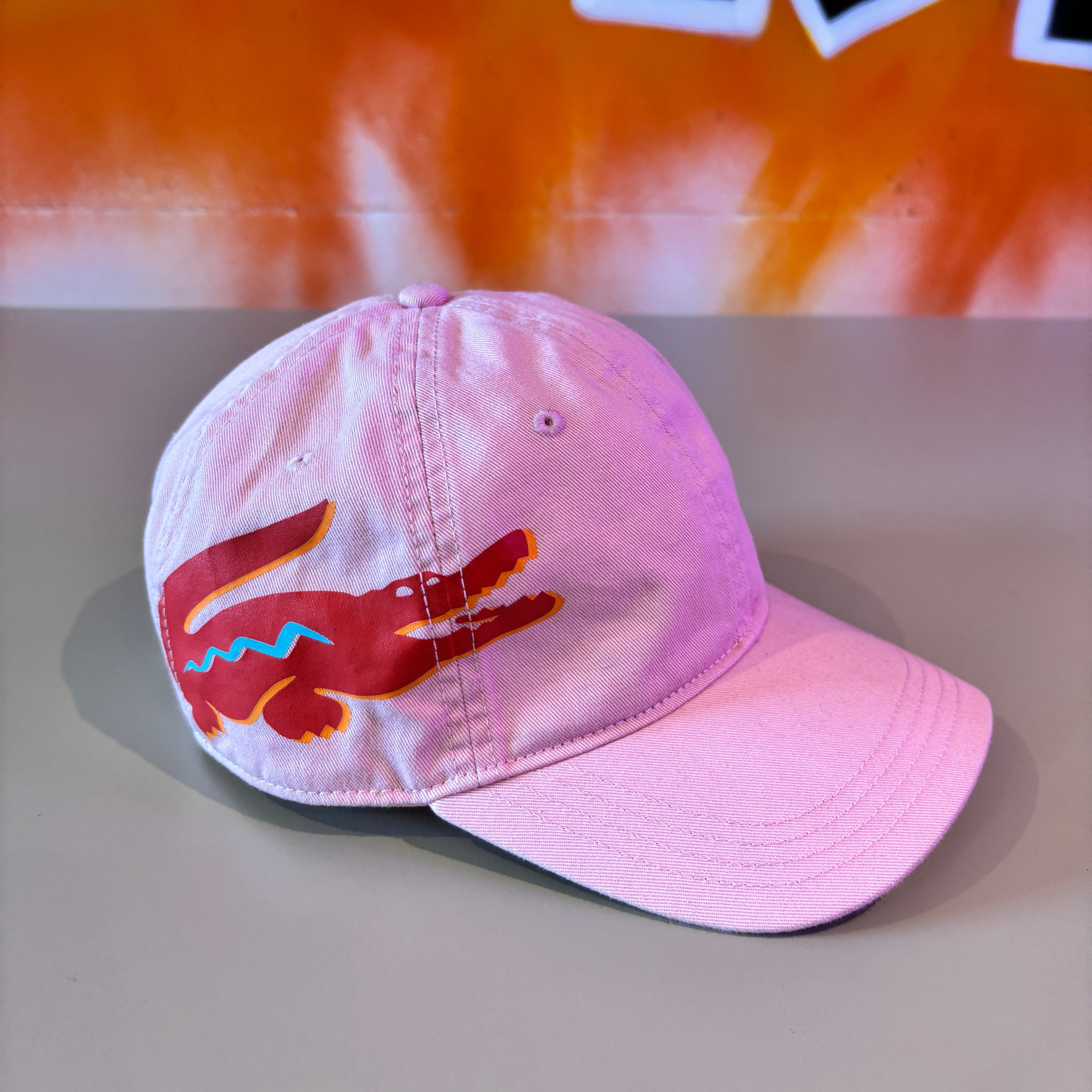 LA CROC SIDE LOGO CAP PINK