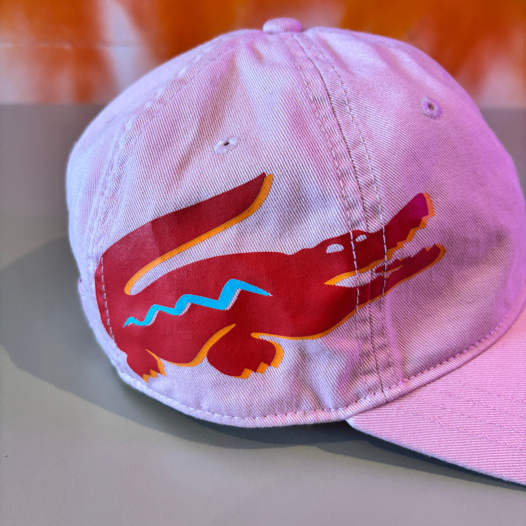 LA CROC SIDE LOGO CAP PINK