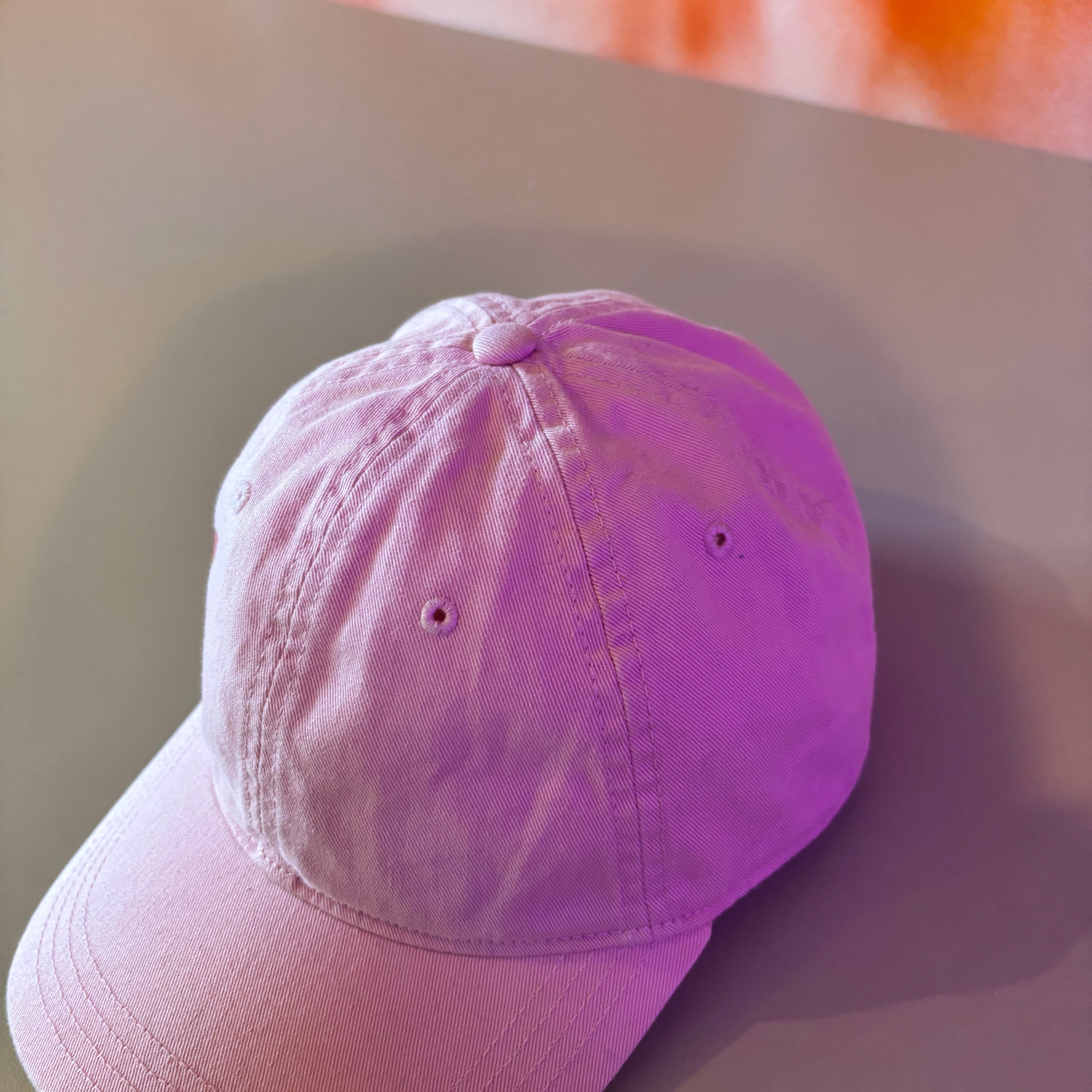 LA CROC SIDE LOGO CAP PINK