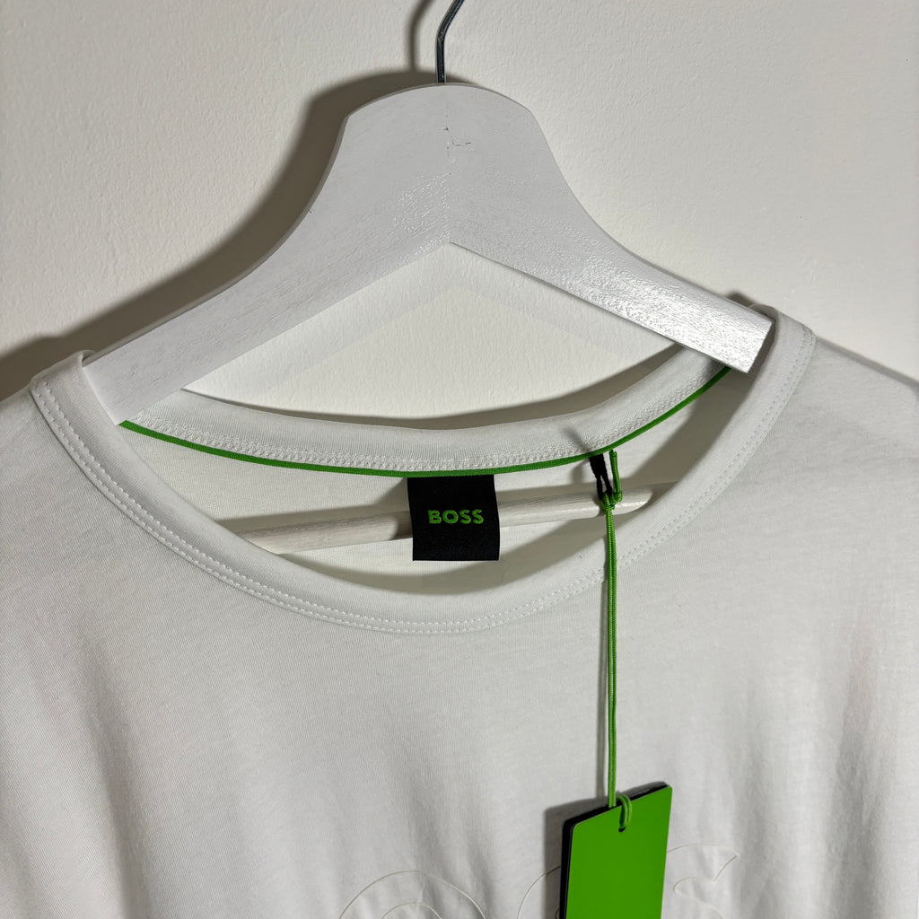 BOSS SPELLOUT TEE IN WHITE