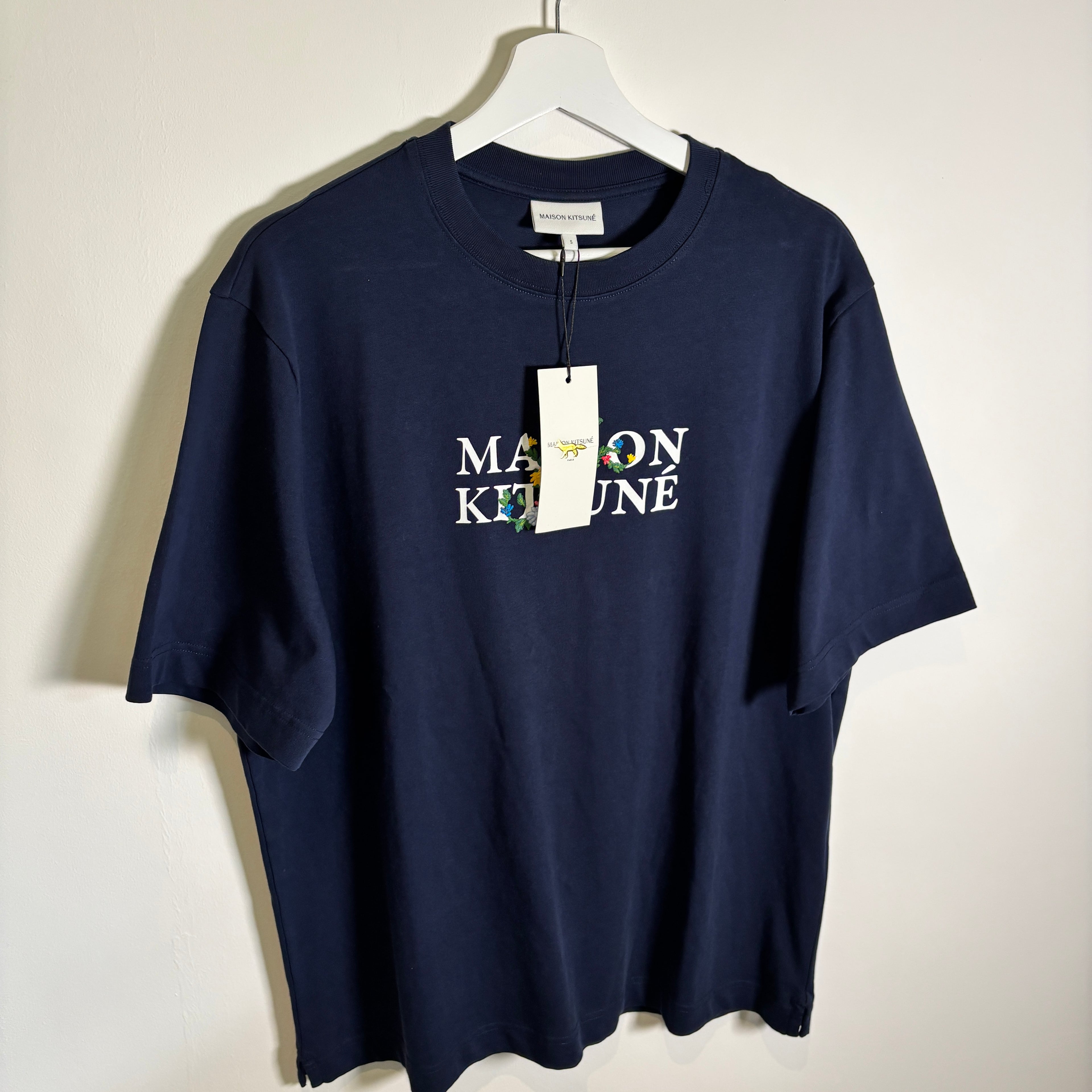 MAISON KITSUNE GRAPHIC T SHIRT NAVY