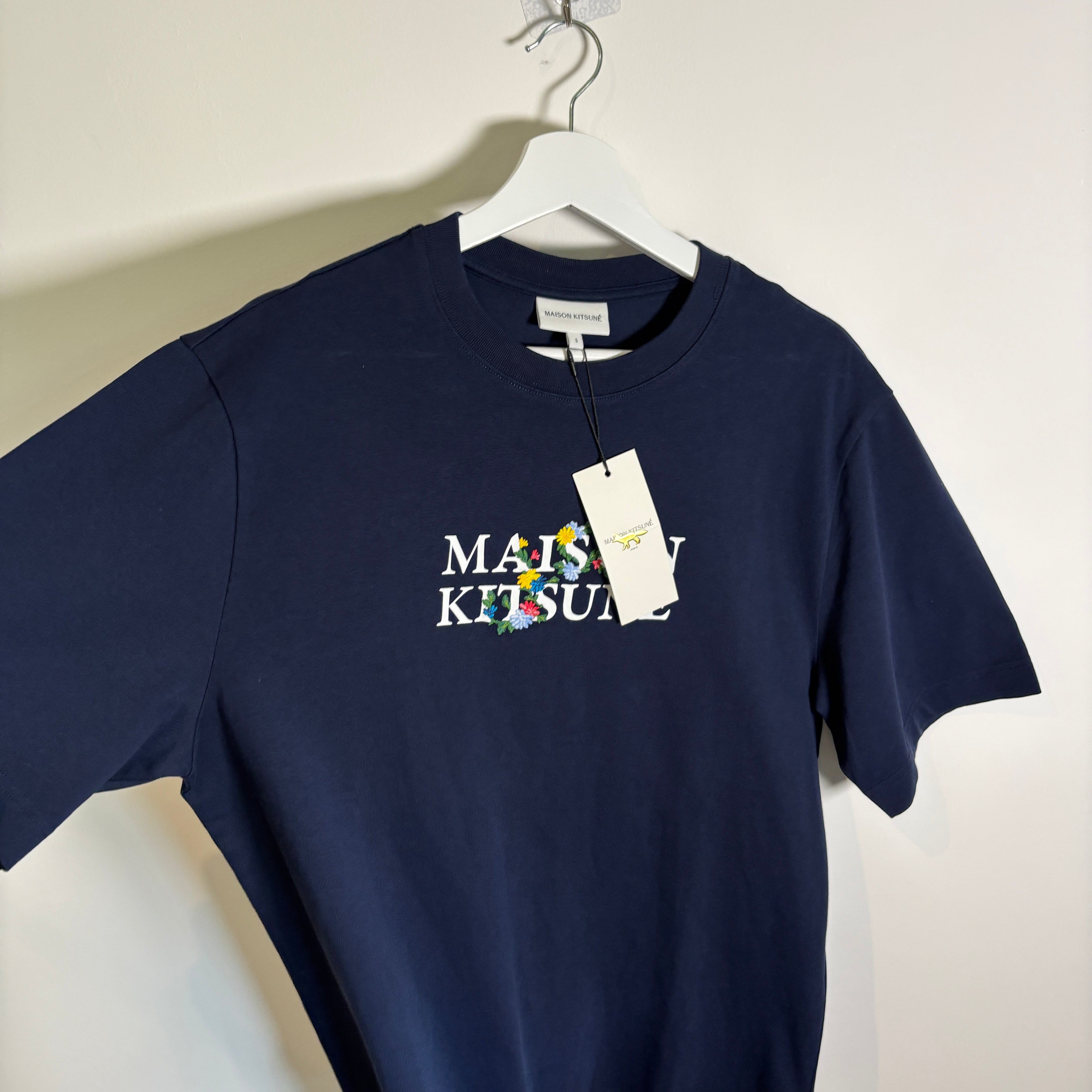 MAISON KITSUNE GRAPHIC T SHIRT NAVY