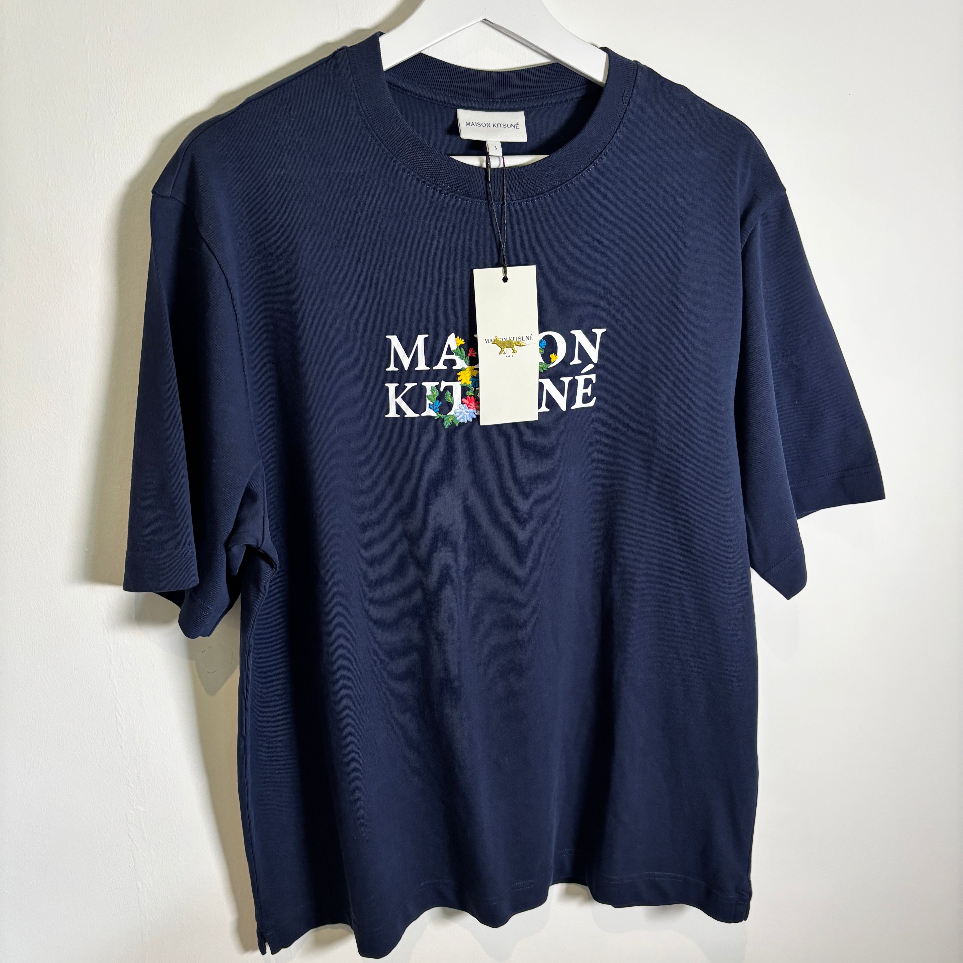 MAISON KITSUNE GRAPHIC T SHIRT NAVY