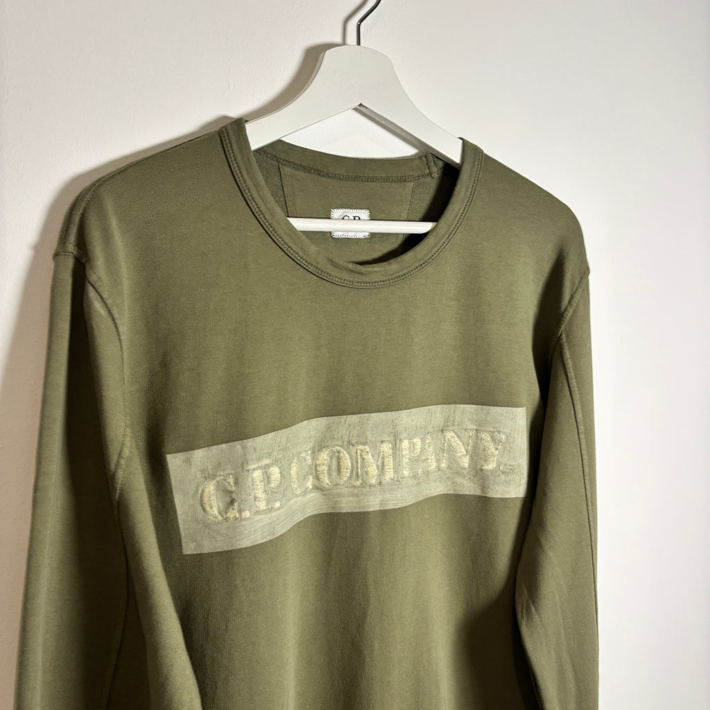 CP SWEATSHIRT SPELLOUT KHAKI