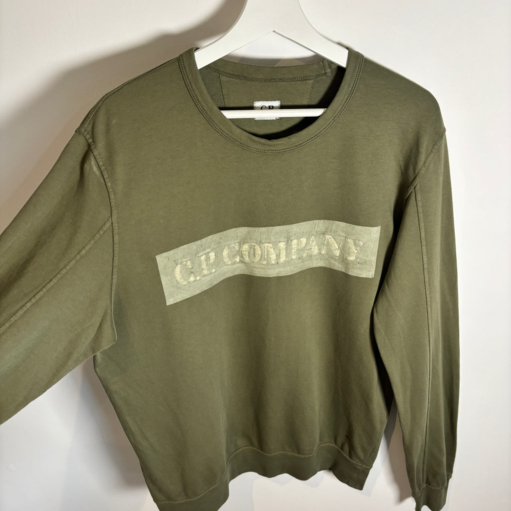 CP SWEATSHIRT SPELLOUT KHAKI